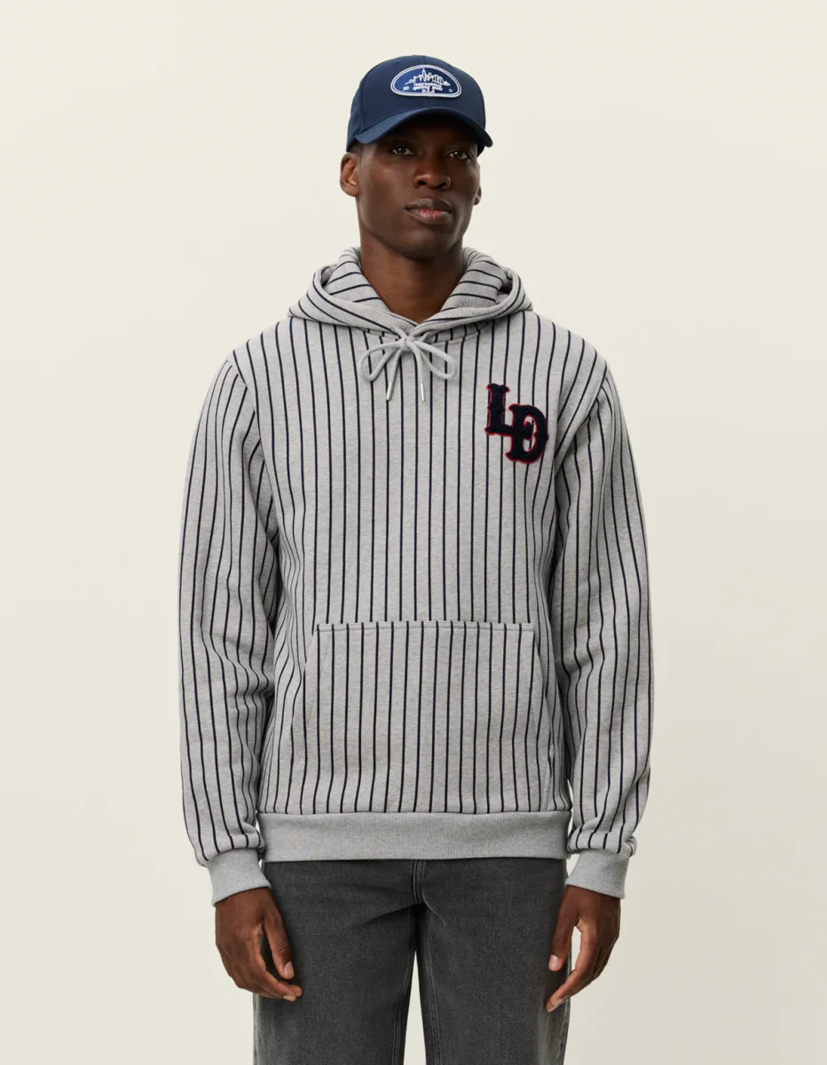 Les Deux Brady LD Patch Pinstripe Hoodie - Bild 3
