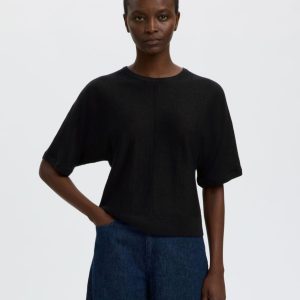 Selected Woman Jane Linen Bat Top
