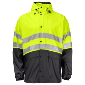 6431 REGNJACKA KORT EN ISO 20471 KLASS 3/2