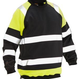 5124 Sweatshirt Varsel svart/gul XS