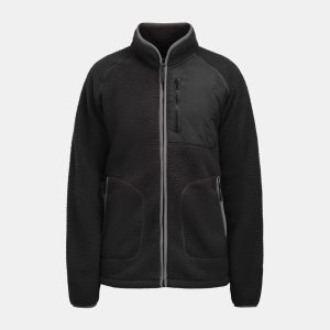 5161 Pälsfiberjacka svart XS