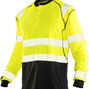 5598 T-shirt Långärmad UV-Pro Varsel gul/svart XS
