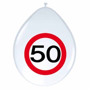 50 års Trafikskyltballonger 8-pack