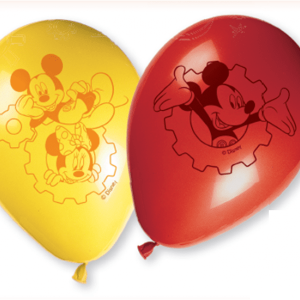 Ballonger Musse Pigg röda och gula 8-pack