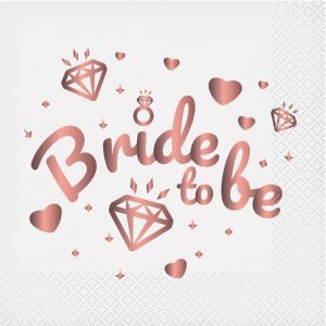 Bride To Be Servett 20-pack