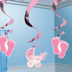 Hängande dekoration baby rosa