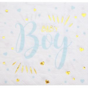 Servetter Baby Shower – Baby Boy 20-pack