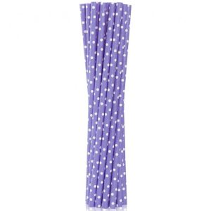User Sugrör Lila & Vit 12-pack
