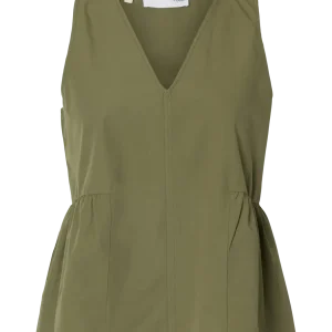 Selected Femme Blair SL V-neck Peplum top